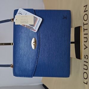 LOUIS VUITTON VINTAGE 1992 ULTRA RARE EPI LEATHER MALESHERBES BAG EXCELLENT COND